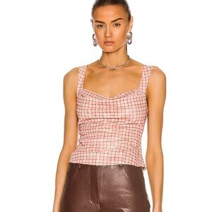 Miaou Imogene Corset Top NWT in Baby Plaid